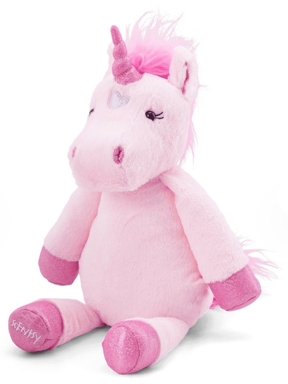 Scentsy Buddy Calypso Pink Unicorn Plush Stuffed Toy W/ Scent Pack Retired 17”